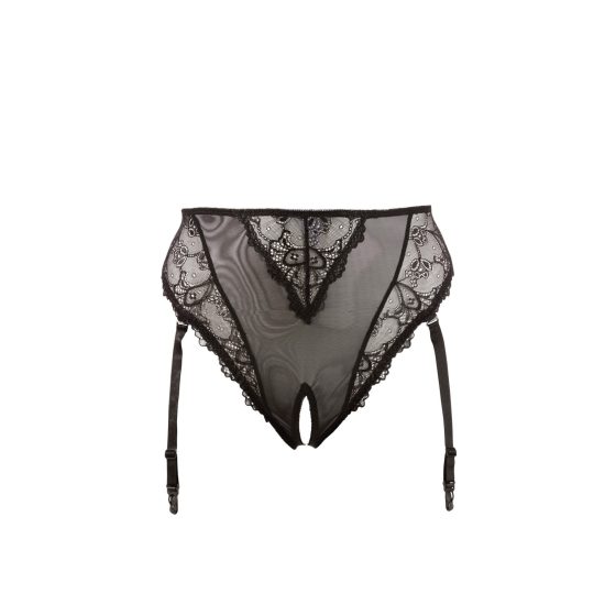 Cottelli Plus Size - Lace Garter Panties (Black)