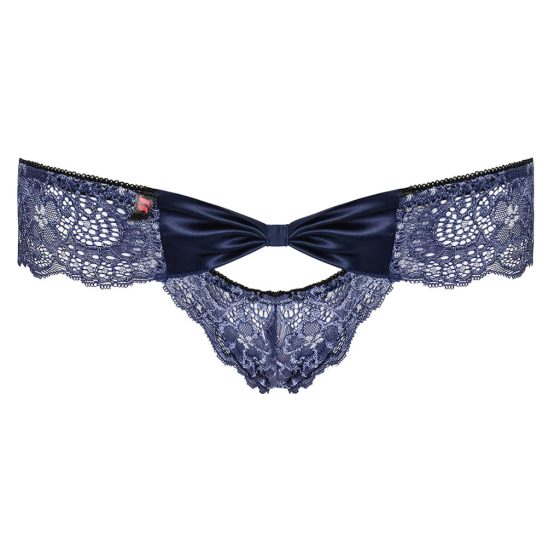 Obsessive Auroria - Bow-embroidered Women's Panties (Blue)