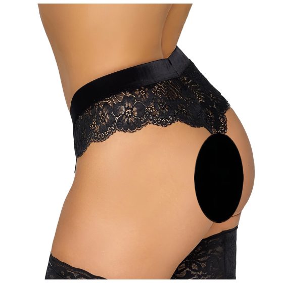 Cottelli Party - Lace Panties with Chains (Black)