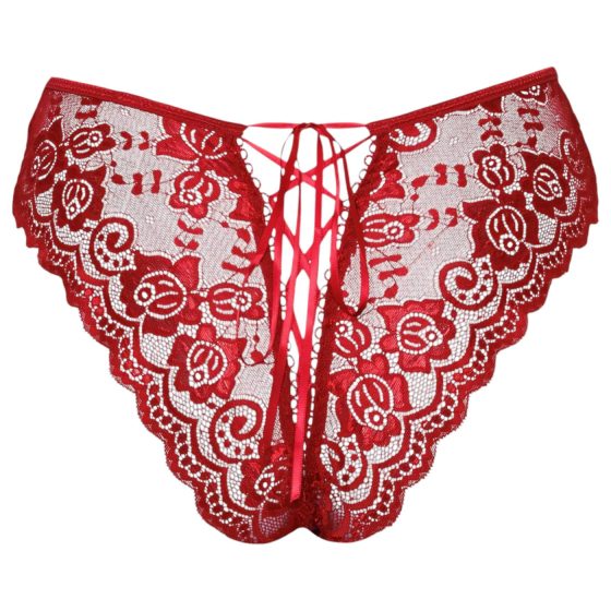 Cottelli - Open Lace Panties (Red)