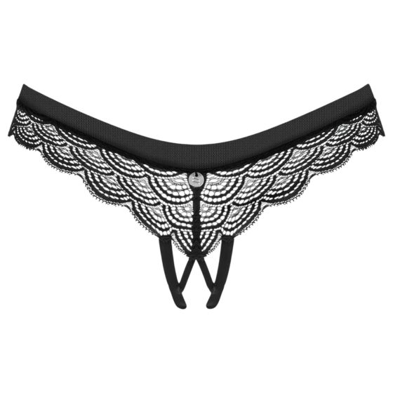 Obsessive Chemeris Open Thong (Black)