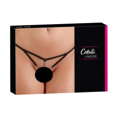 Cottelli - Rhinestone Women's Thong (Black)