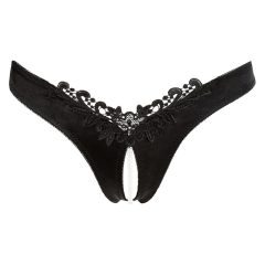   Cottelli - Pearl and Open Flower Women's Panties (Black)