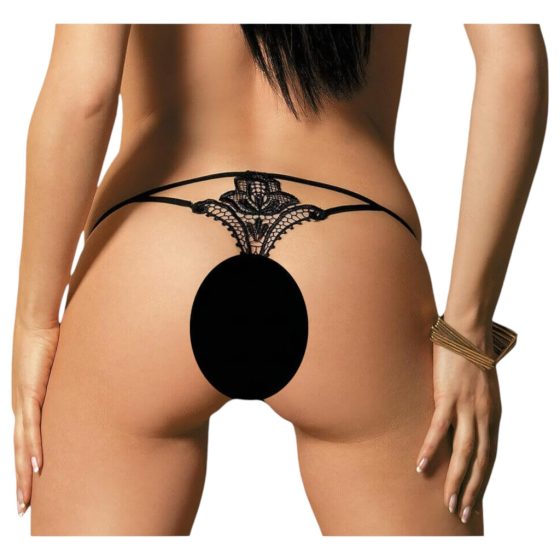 Obsessive Luiza - Tulip Thong (Black)