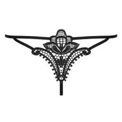 Obsessive Luiza - Tulip Thong (Black)