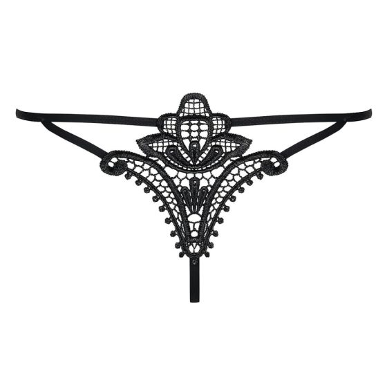 Obsessive Luiza - Tulip Thong (Black)