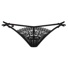 Obsessive Intensa - Double Strap Lace Thong (Black)