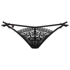 Obsessive Intensa - Double Strap Lace Thong (Black)