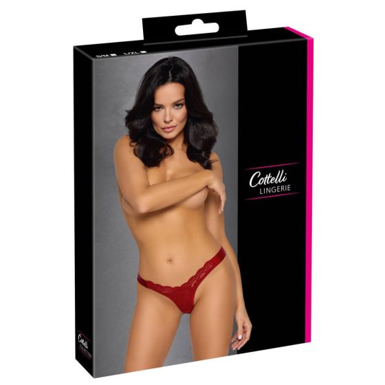 Cottelli - Tie-Back Thong (Red)