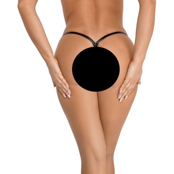 Noir Glossy Tanga (Black)
