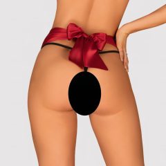 Obsessive Tienesy - Bow Thong (Black-Red)