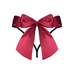 Obsessive Tienesy - Bow Thong (Black-Red)