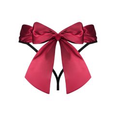 Obsessive Tienesy - Bow Thong (Black-Red)