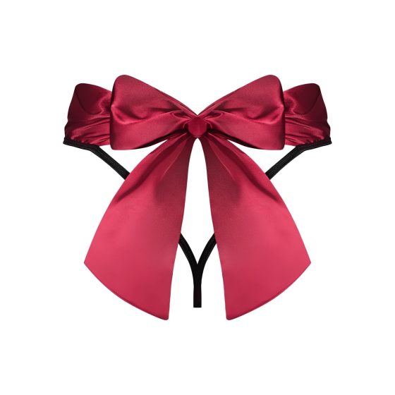 Obsessive Tienesy - Bow Thong (Black-Red)