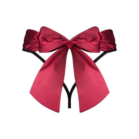 Obsessive Tienesy - Bow Thong (Black-Red)