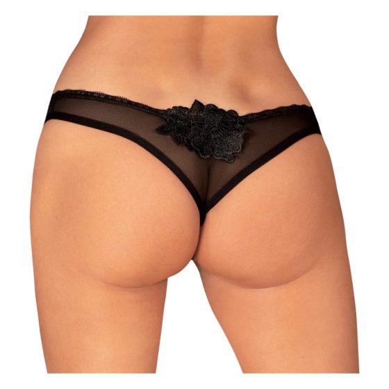 Obsessive Latinesa - open thong (black)