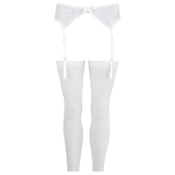 NO:XQSE - Lace garter set - white