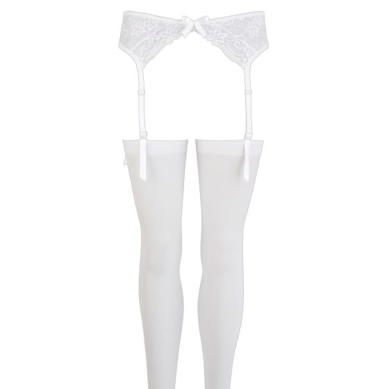 NO:XQSE - Lace Garter Set - White