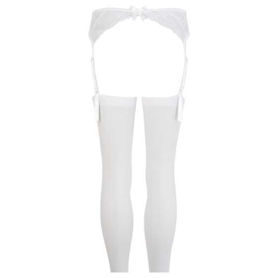 NO:XQSE - Lace Garter Set - White