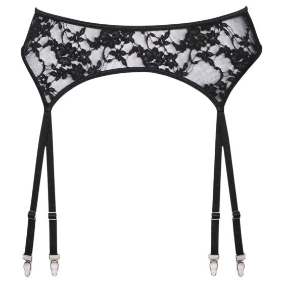 Cottelli - Lace Garter Belt (Black)