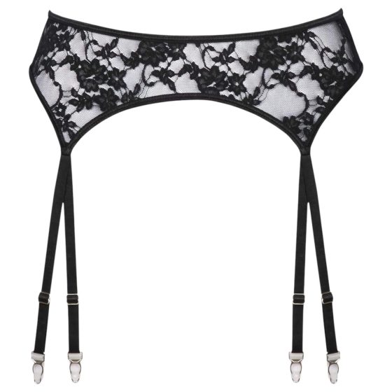 Cottelli Lace Garter Belt (Black)