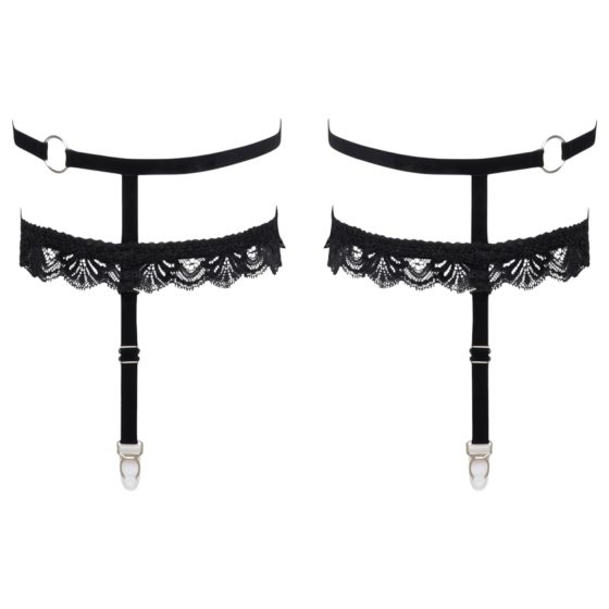 Cottelli - Decorative Garter Belt (Black)