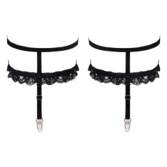 Cottelli - Decorative Garter Belt (Black)