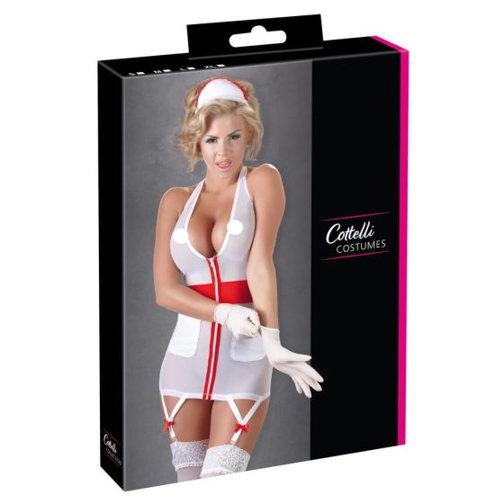 Cottelli - Nurse Dress with Garter Straps