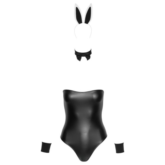 Cottelli Bunny - Shiny, Sexy Bunny Girl Costume (5-piece)