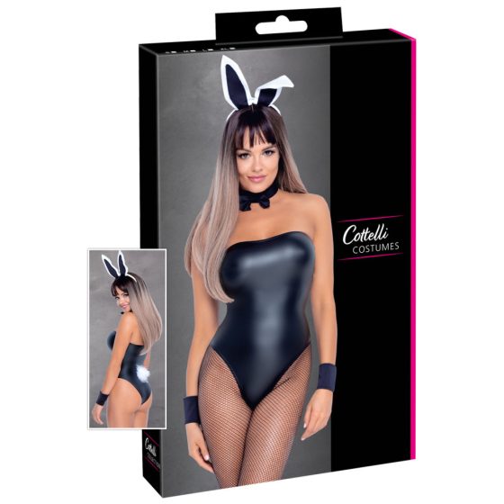 Cottelli Bunny - Shiny, Sexy Bunny Girl Costume (5-piece)