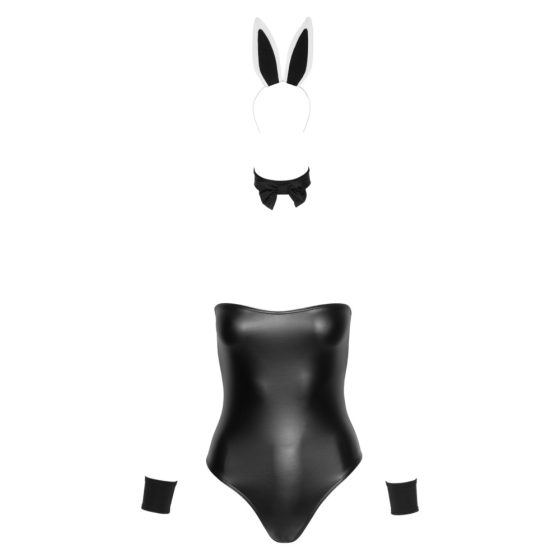 Cottelli Bunny - Shiny, Sexy Bunny Girl Costume (5-piece)