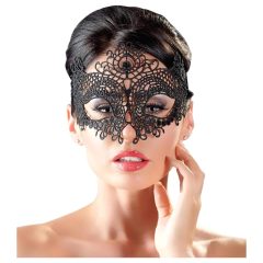 Cottelli - Embroidered Lace-Effect Mask (Black)