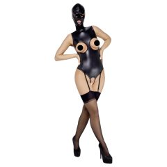   Bad Kitty - Open Crotch and Open Bust Body with Head Mask (Black)