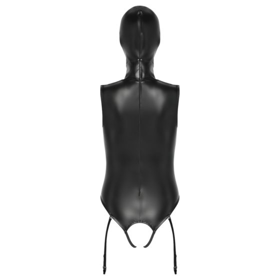 Bad Kitty - Open Cup Bodysuit with Hood (Black)