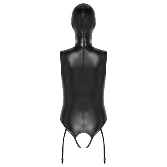 Bad Kitty - Open Cup Bodysuit with Hood (Black)