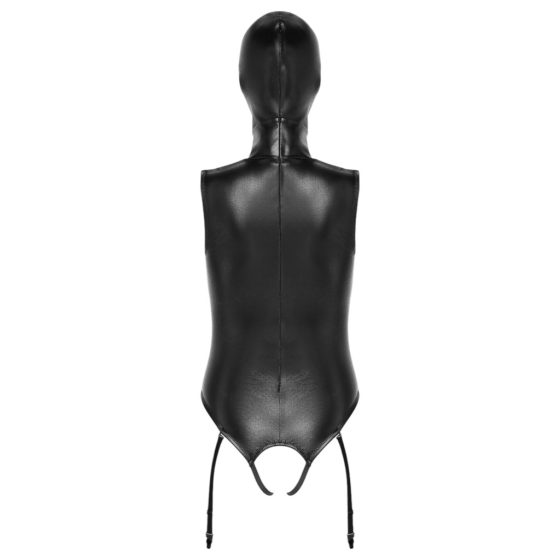 Bad Kitty - Open Cup Bodysuit with Hood (Black)