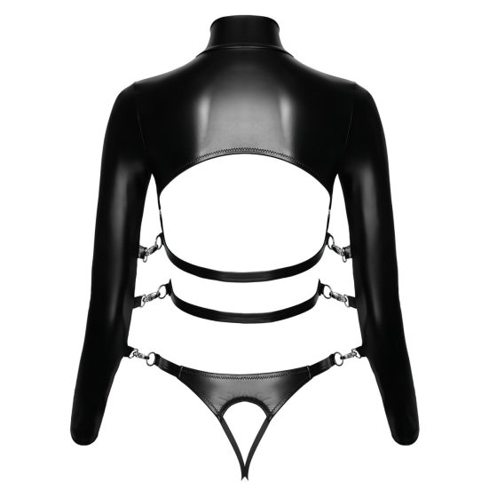 Open-Cup Bondage Set - Black