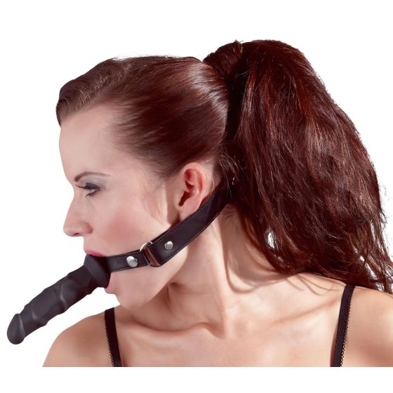 Mouth Gag with Dildo (Black)