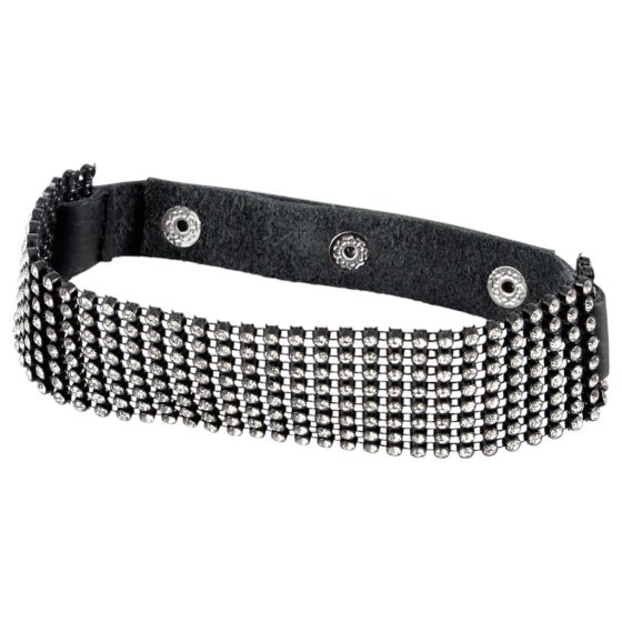 Bad Kitty - Rhinestone Choker (Black)