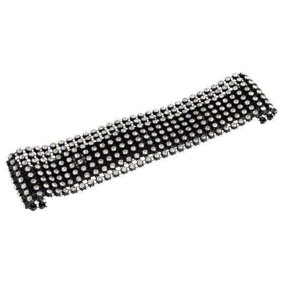 Bad Kitty - Rhinestone Choker (Black)