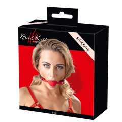 Red Silicone Gag with Faux Leather Strap