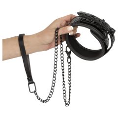 Bad Kitty - Jewel Pattern Collar with Leash (Black)