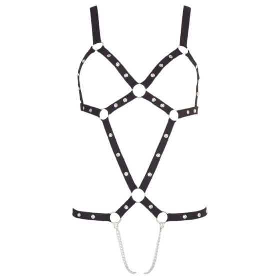 Studded Strappy Bodysuit - Black (S-L)