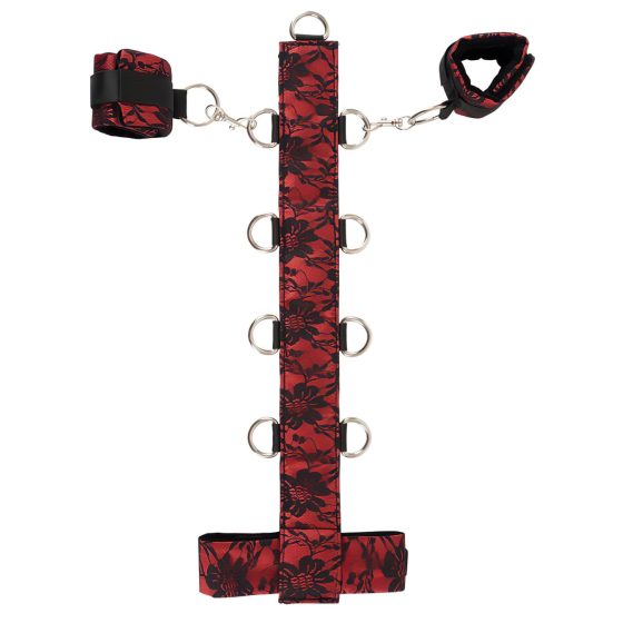 Bad Kitty - Asian Arms Neck Tie Set (Red-Black)