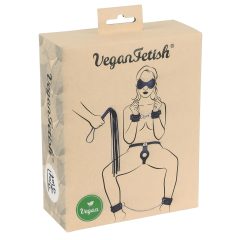 / Vegan Fetish - Bondage Set (7 Pieces) - Black