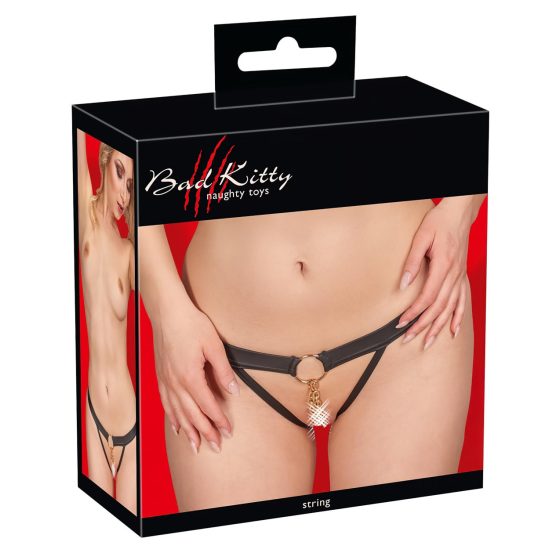 / Bad Kitty - Chain and Ring Women's Panties (Black)