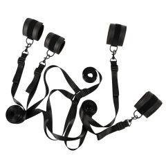 Vegan Fetish - Bed Restraint Set (Black)