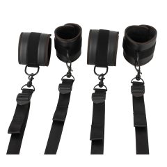 Vegan Fetish - Bed Restraint Set (Black)