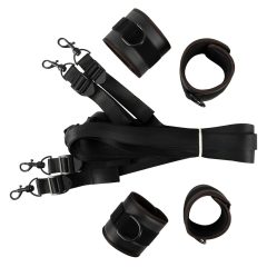 Vegan Fetish - Bed Restraint Set (Black)