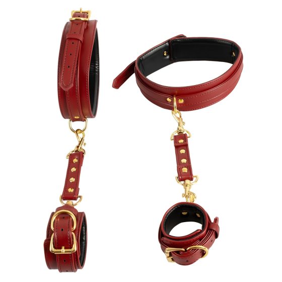 Bad Kitty - Thigh to Wrist Cuffs Set (Red)